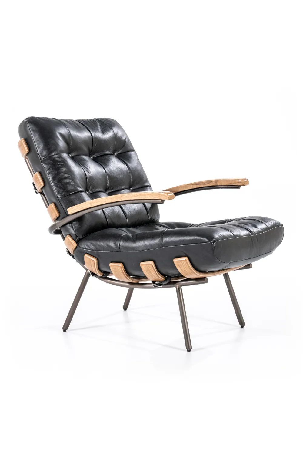 Black Leather Armchair | Eleonora Bastiaan