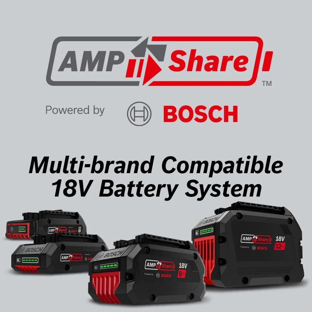 Bosch GKS18V-25GCB14 PROFACTOR 18V Connected-Ready 7-1/4 In. Circular Saw Kit with Track Compatibility and (1) CORE18V 8 Ah High Power Battery