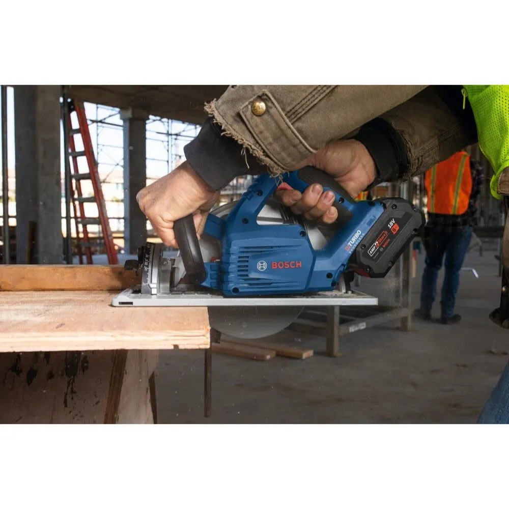 Bosch GKS18V-25GCB14 PROFACTOR 18V Connected-Ready 7-1/4 In. Circular Saw Kit with Track Compatibility and (1) CORE18V 8 Ah High Power Battery