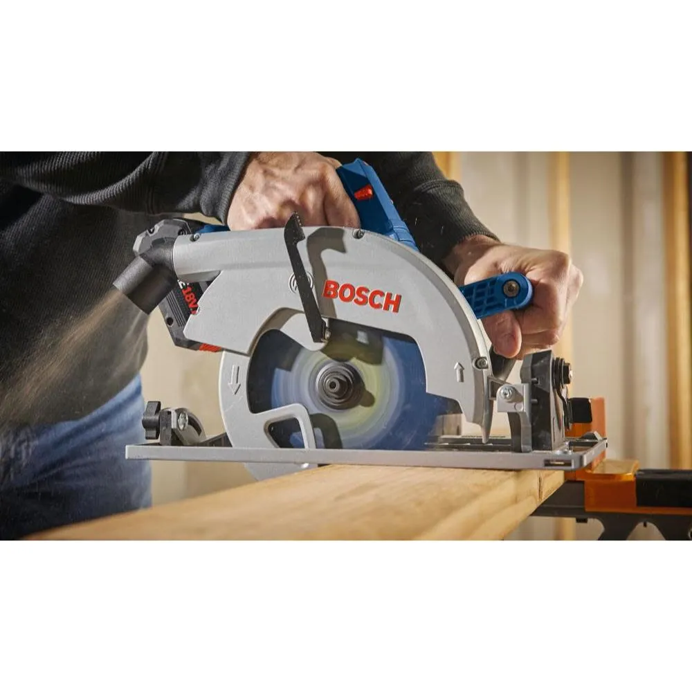 Bosch GKS18V-25GCB14 PROFACTOR 18V Connected-Ready 7-1/4 In. Circular Saw Kit with Track Compatibility and (1) CORE18V 8 Ah High Power Battery