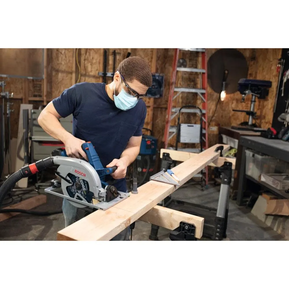 Bosch GKS18V-25GCB14 PROFACTOR 18V Connected-Ready 7-1/4 In. Circular Saw Kit with Track Compatibility and (1) CORE18V 8 Ah High Power Battery