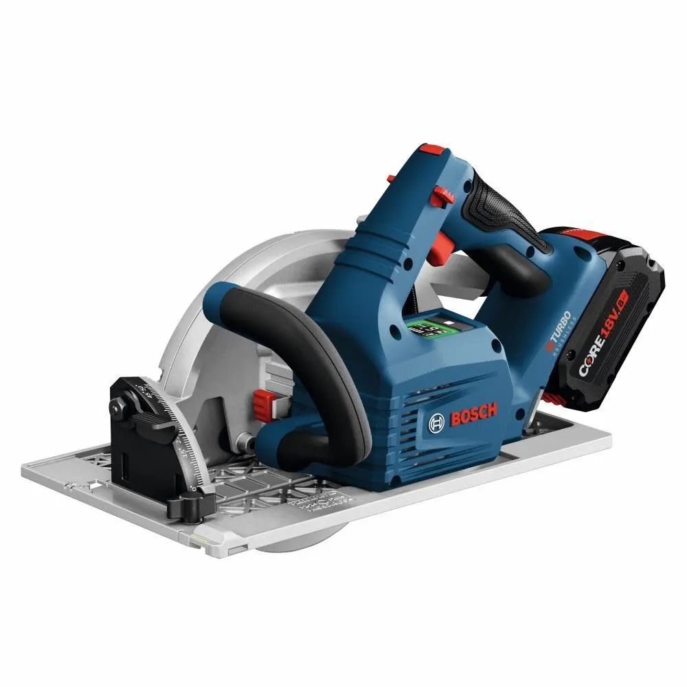 Bosch GKS18V-25GCB14 PROFACTOR 18V Connected-Ready 7-1/4 In. Circular Saw Kit with Track Compatibility and (1) CORE18V 8 Ah High Power Battery