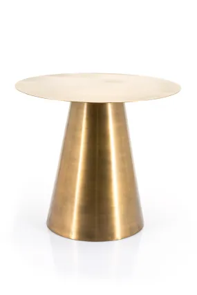 Brass Pedestal Side Table | By-Boo Mastic