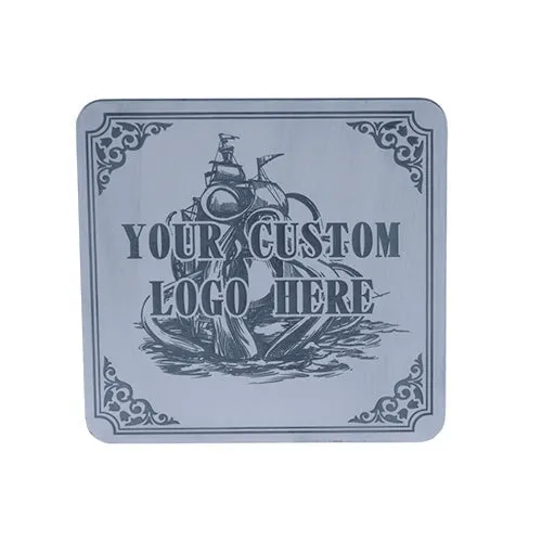 Brushed Stainless Steel Coaster for Engraving
