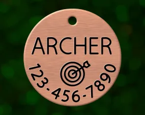 Bullseye Dog Tag