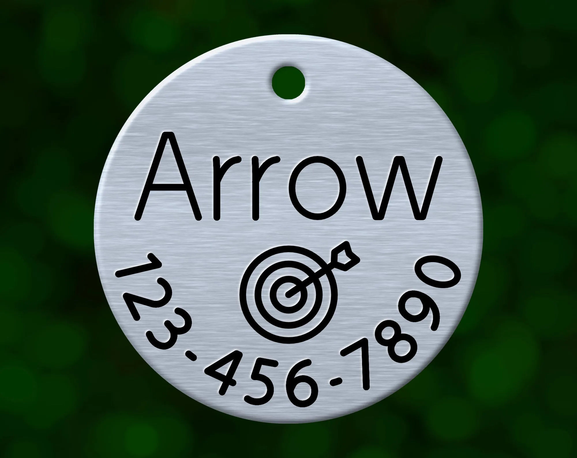 Bullseye Dog Tag