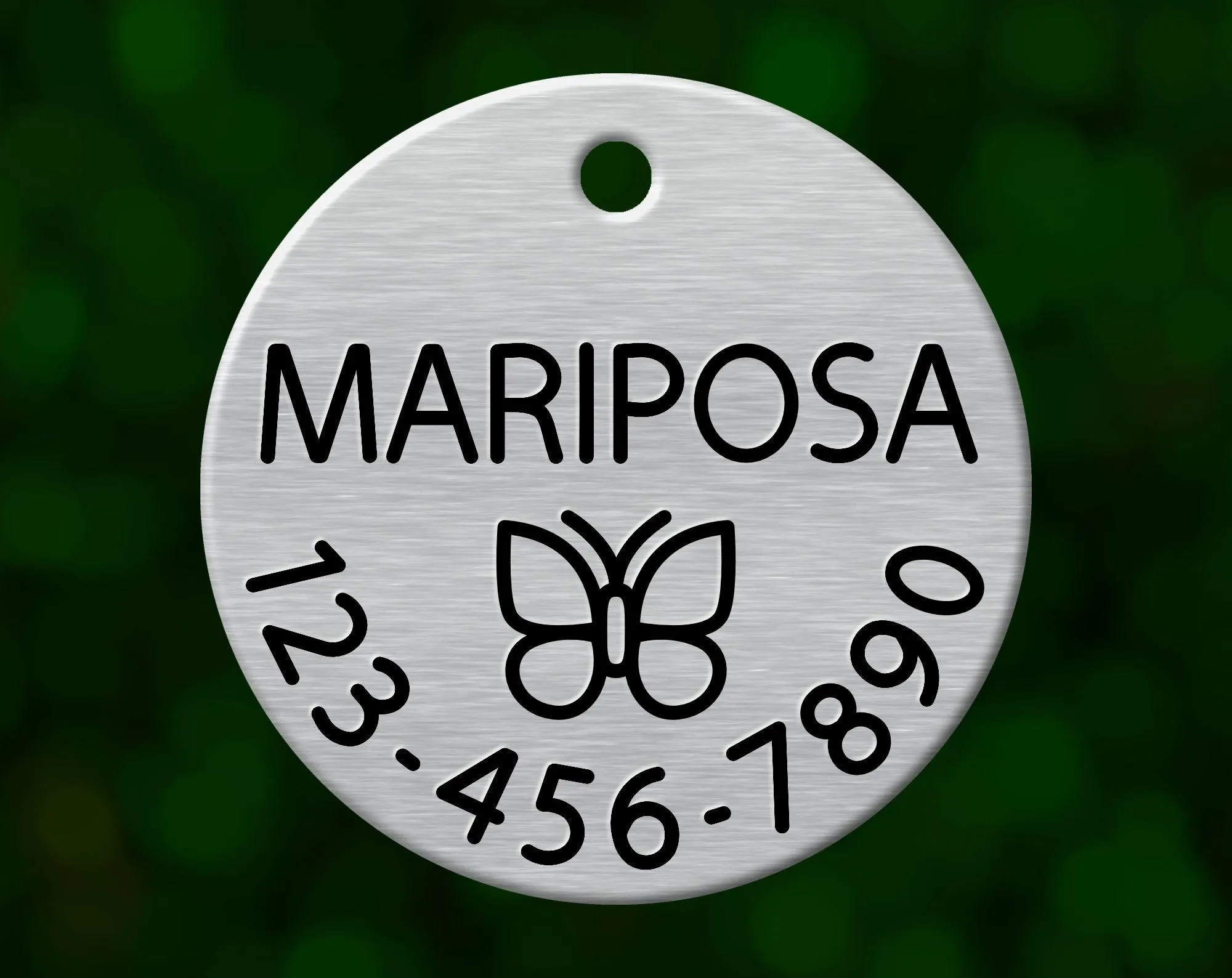 Butterfly Dog Tag
