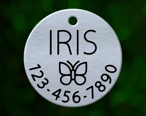 Butterfly Dog Tag