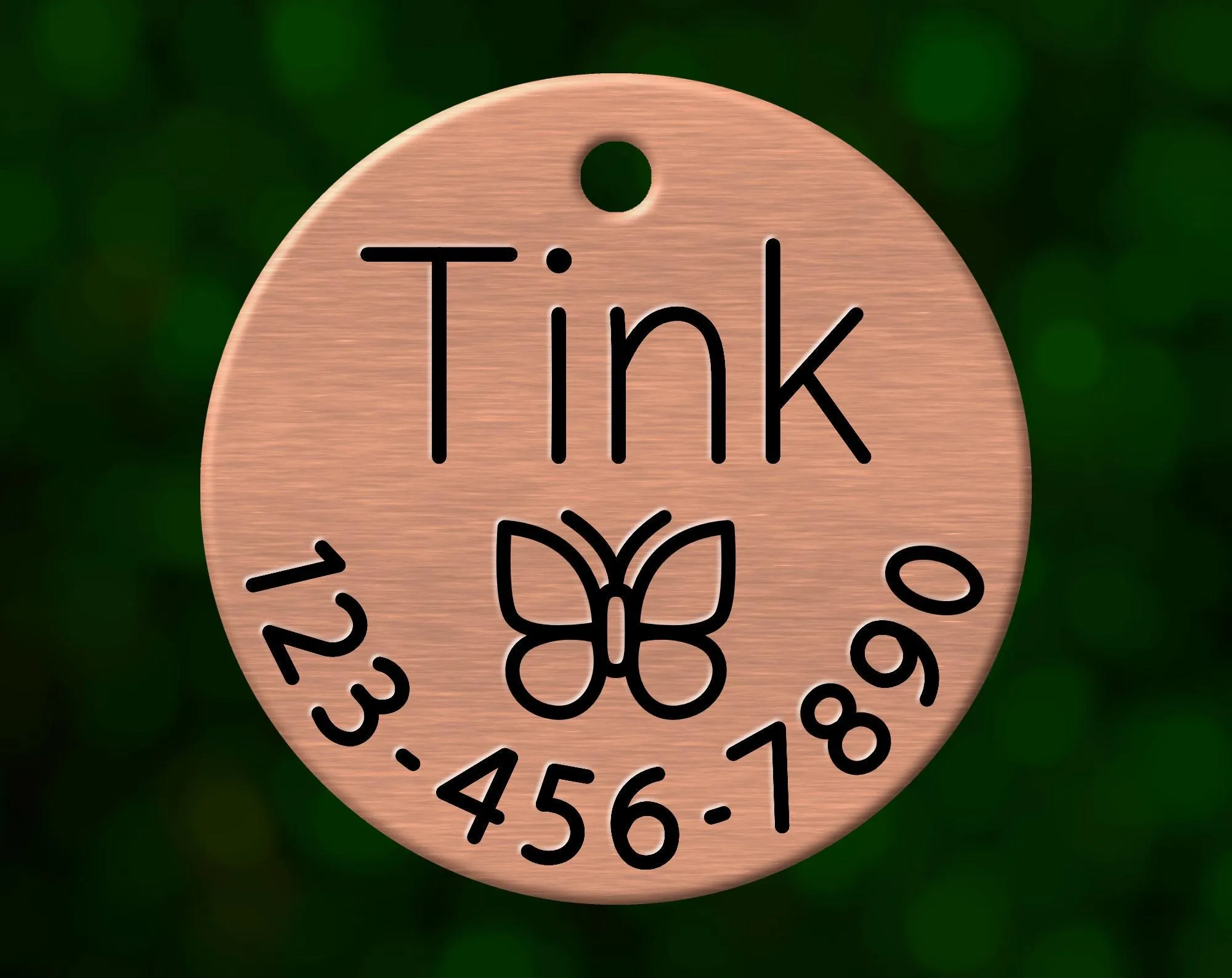 Butterfly Dog Tag