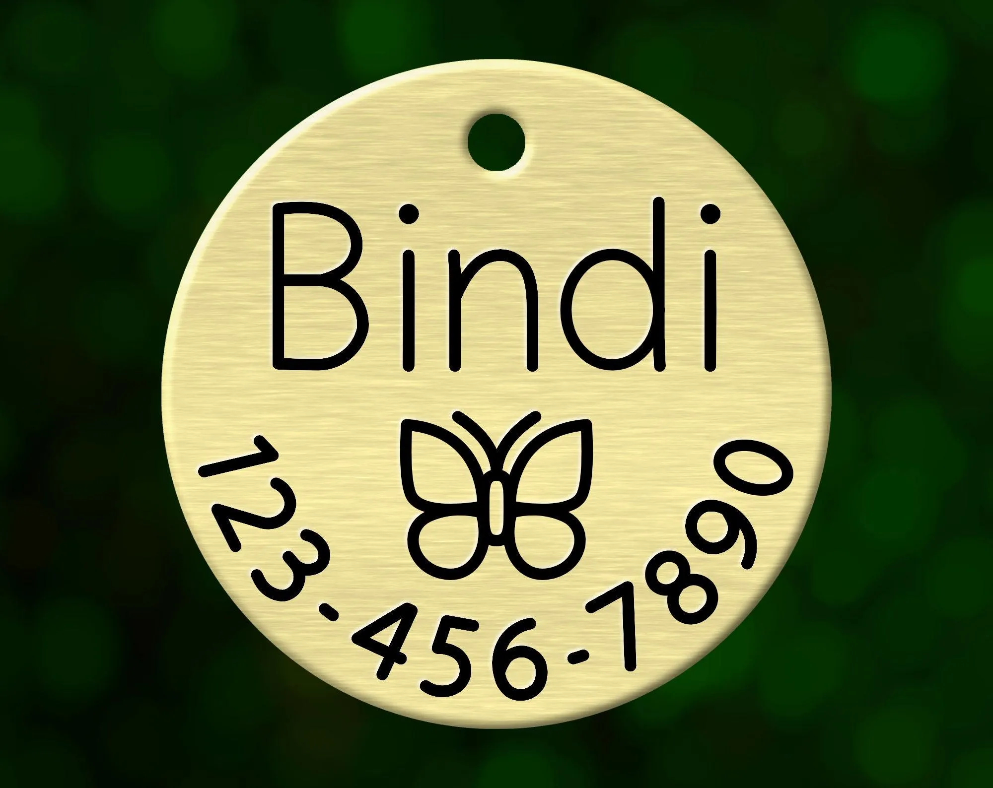 Butterfly Dog Tag