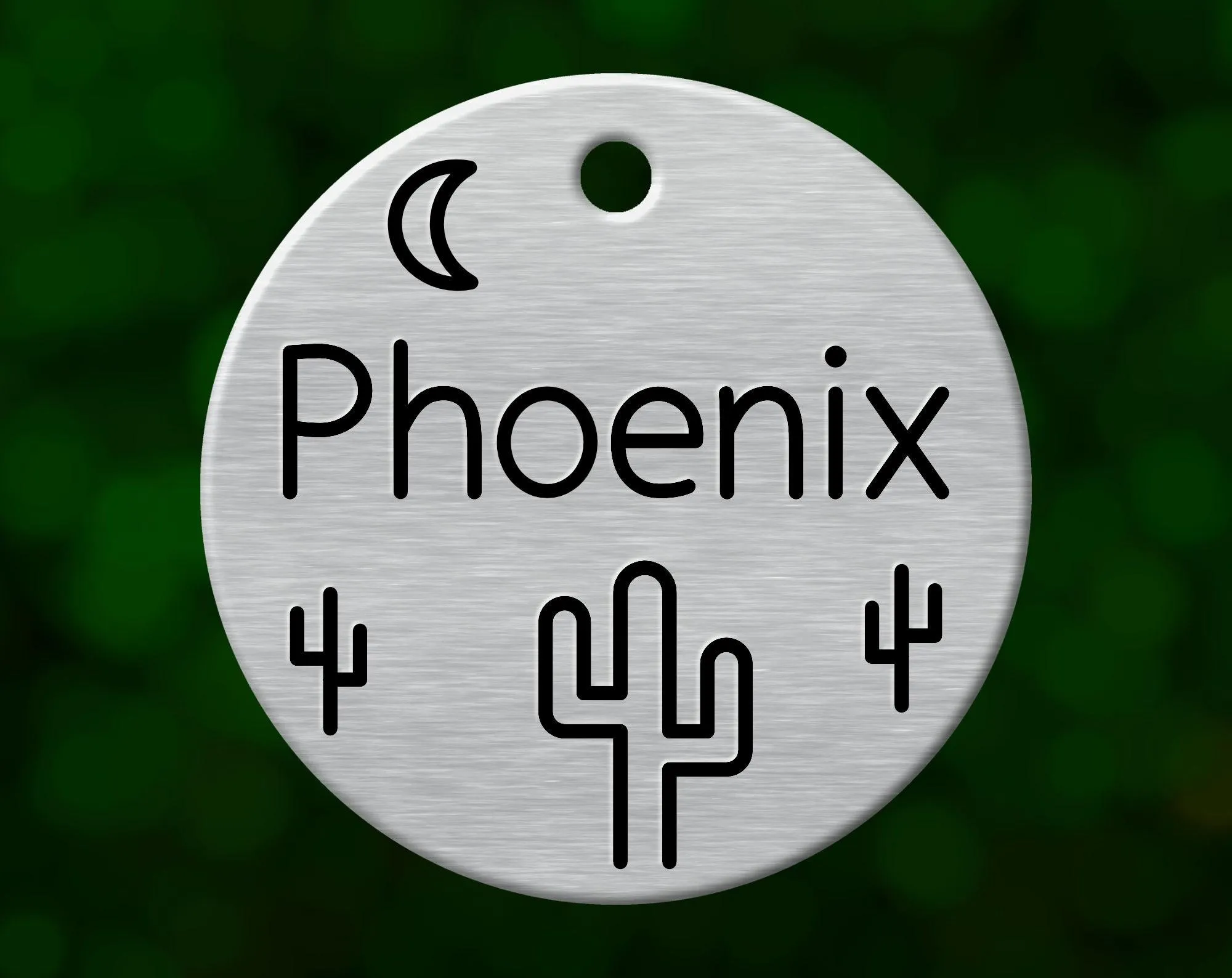 Cactus Dog Tag