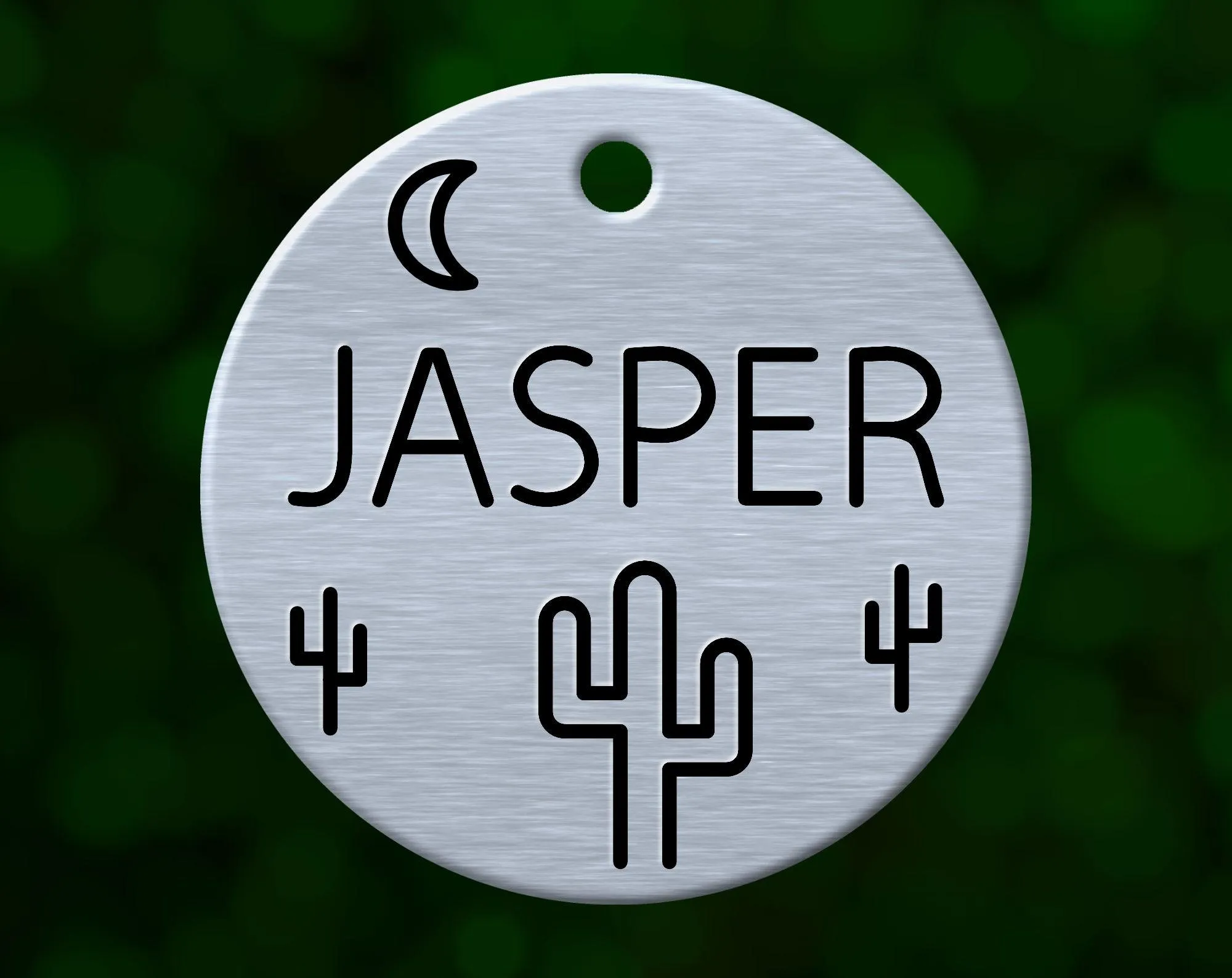 Cactus Dog Tag