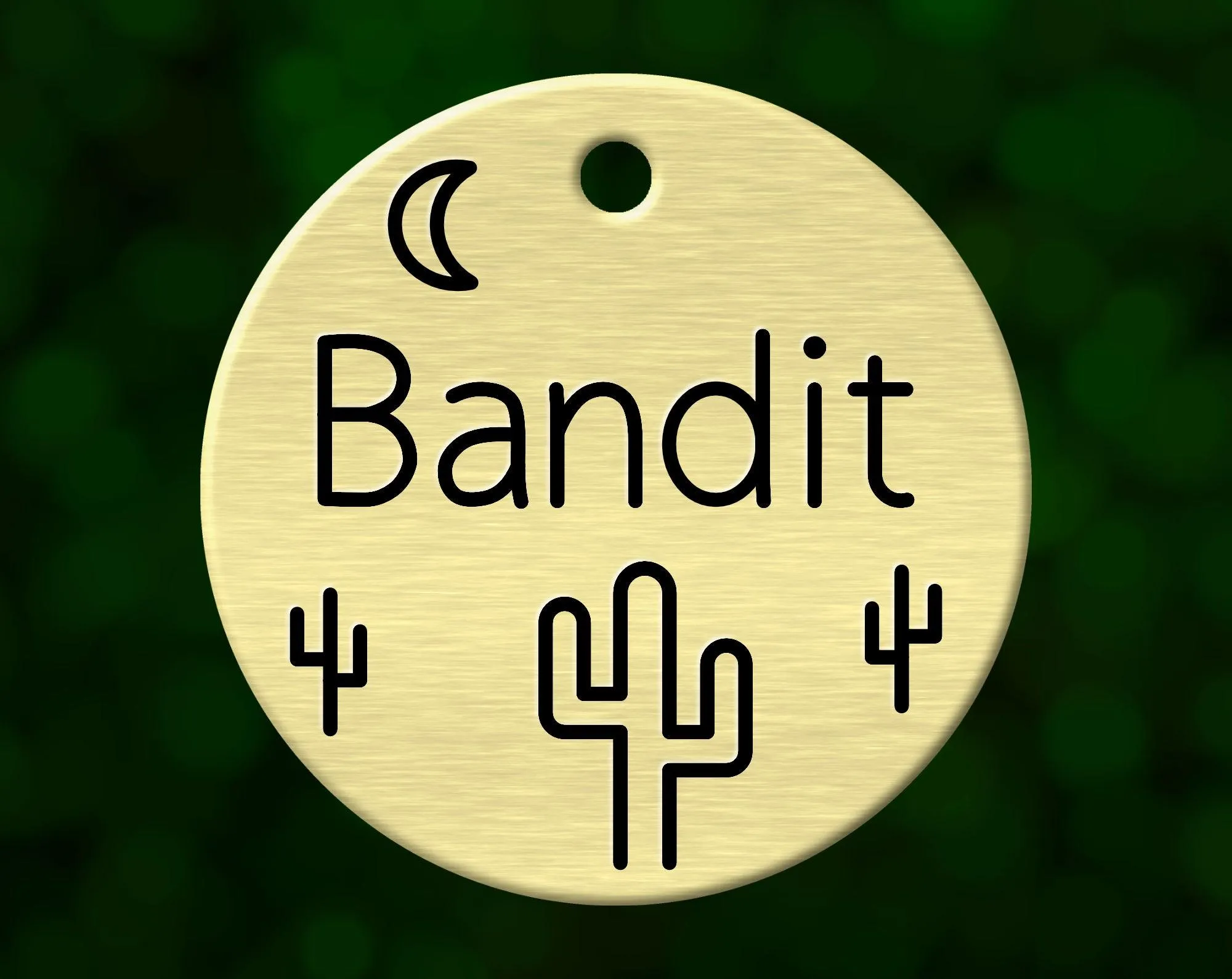 Cactus Dog Tag