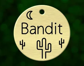 Cactus Dog Tag