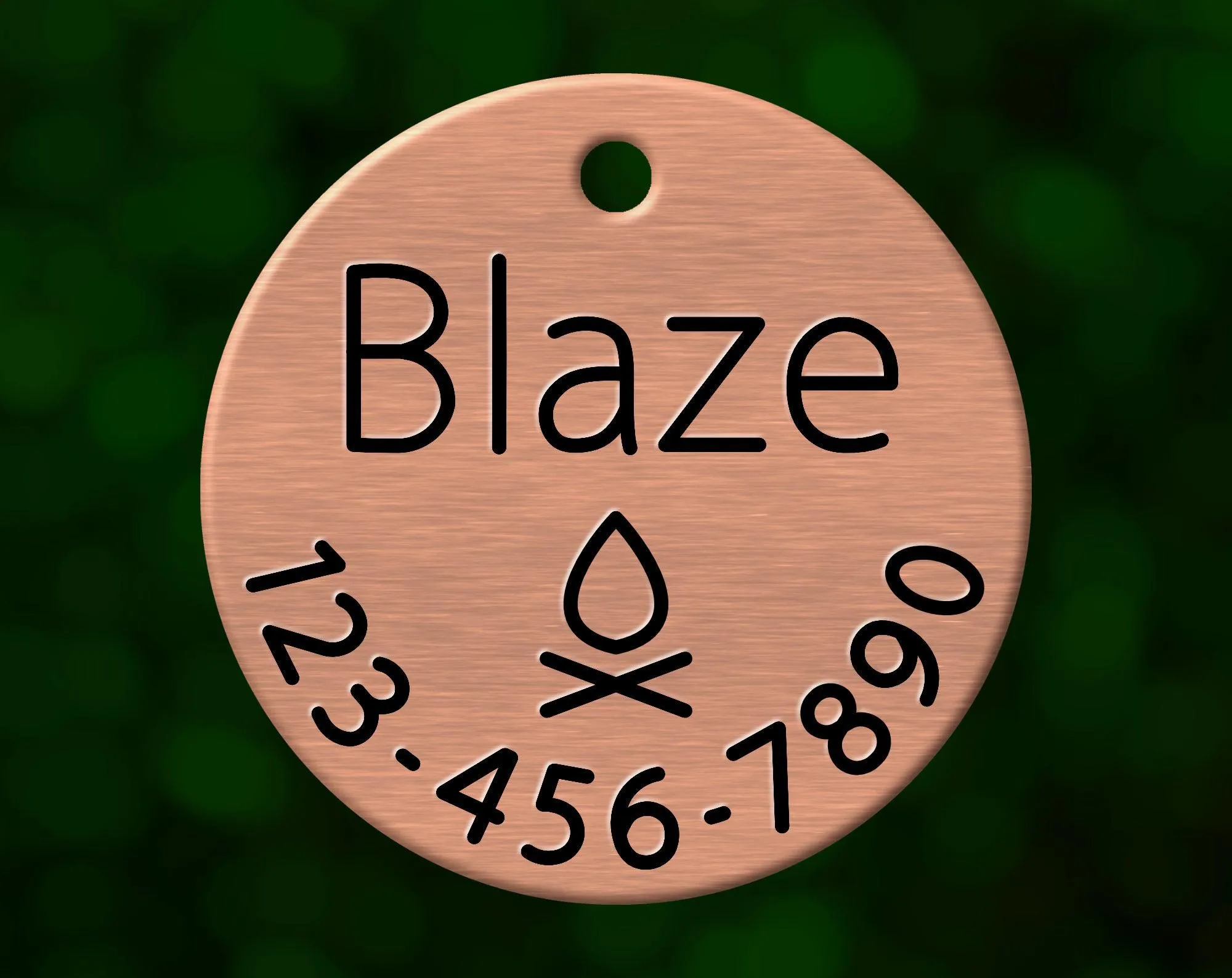 Campfire Dog Tag