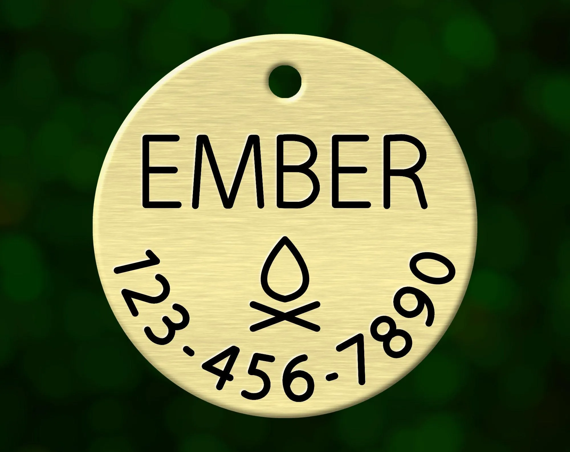Campfire Dog Tag