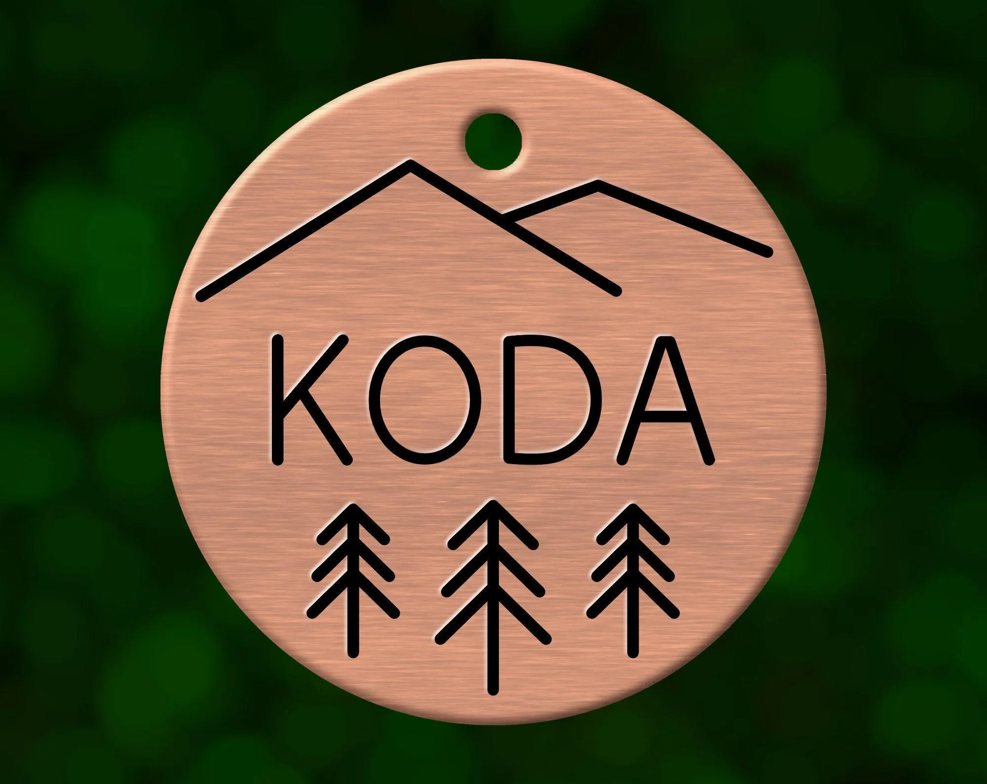 Cascadia Mountain Dog Tag