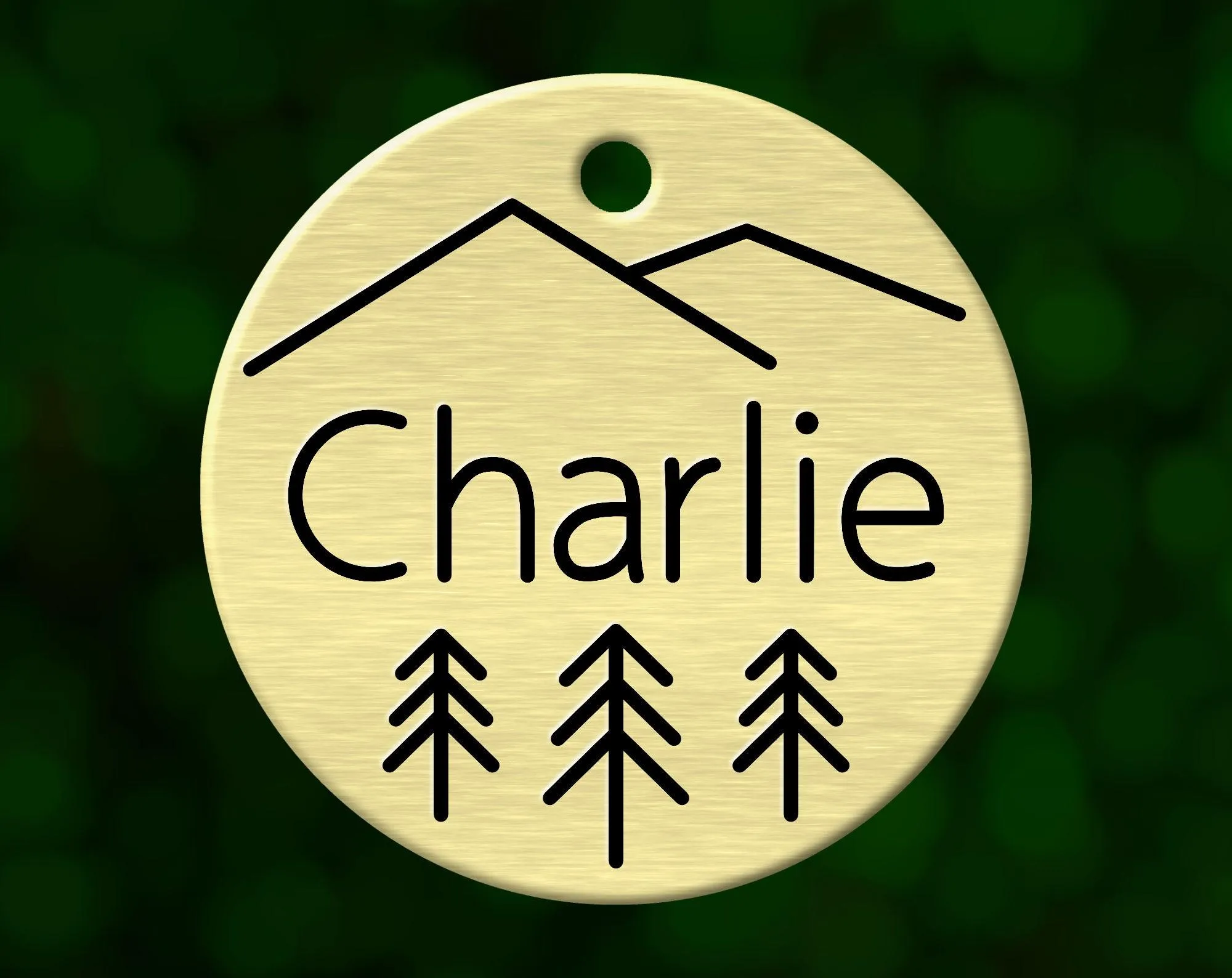 Cascadia Mountain Dog Tag