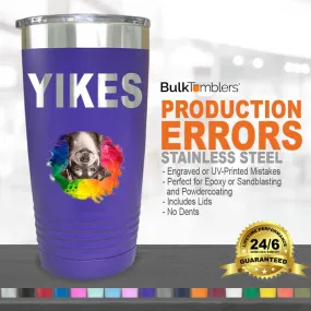 Case of 24 Laser Engraved Mistakes - 20 Oz Fuh-Cup™ Tumblers with Clear Lid