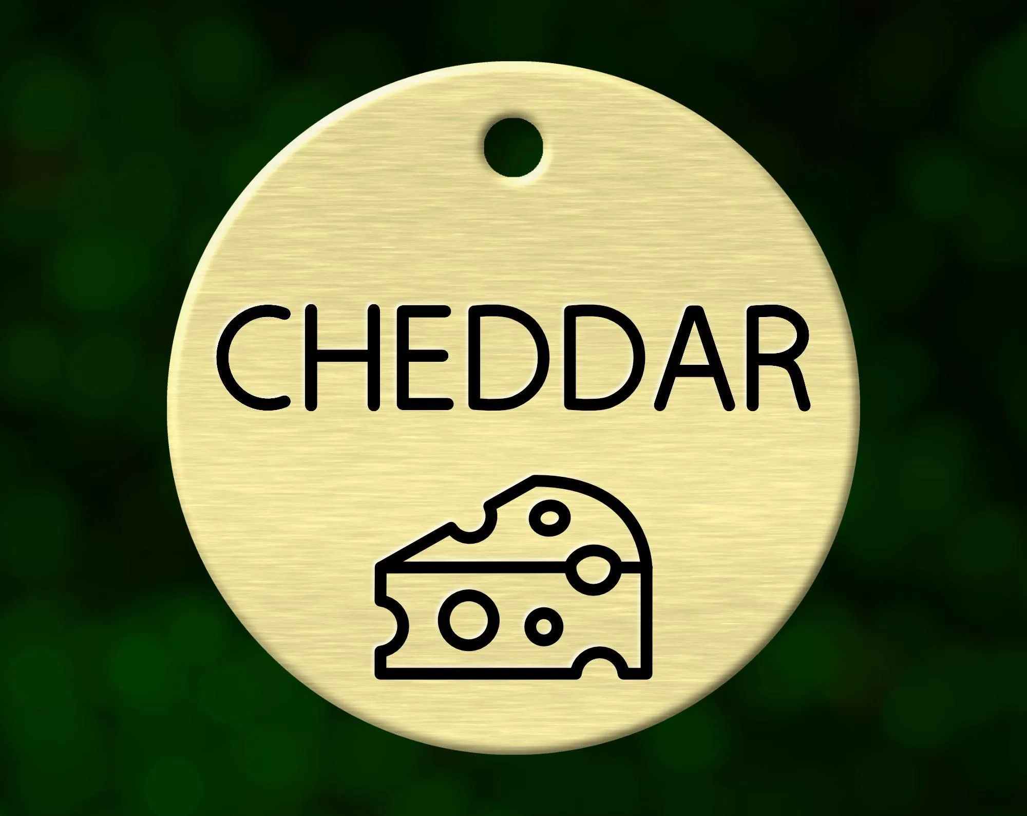 Cheese Dog Tag