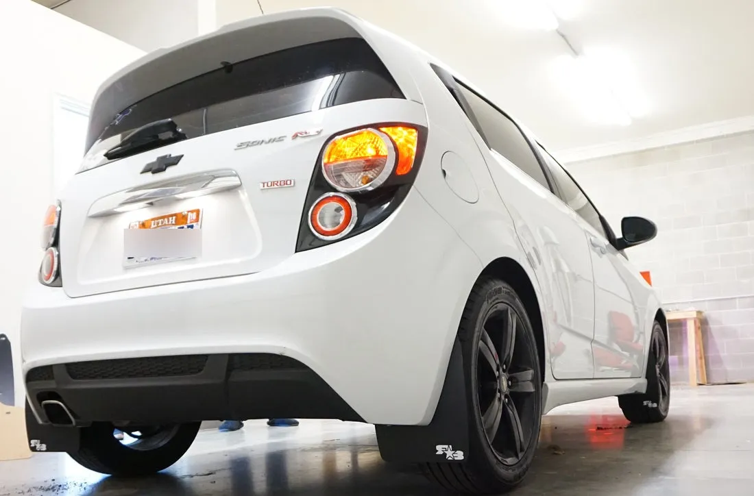 Chevrolet Sonic RS 2013-2019 Rally Mud Flaps