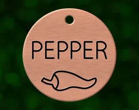Chili Pepper Dog Tag