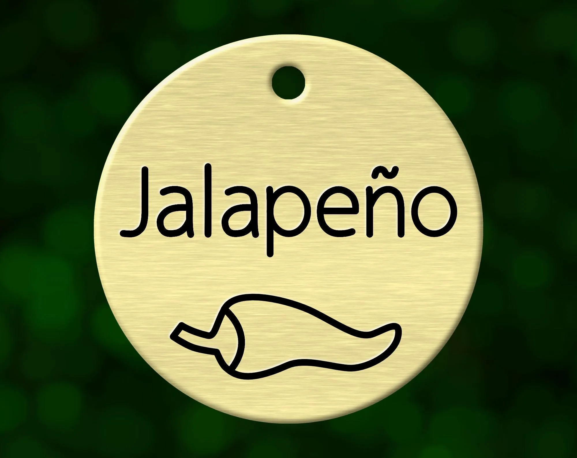 Chili Pepper Dog Tag