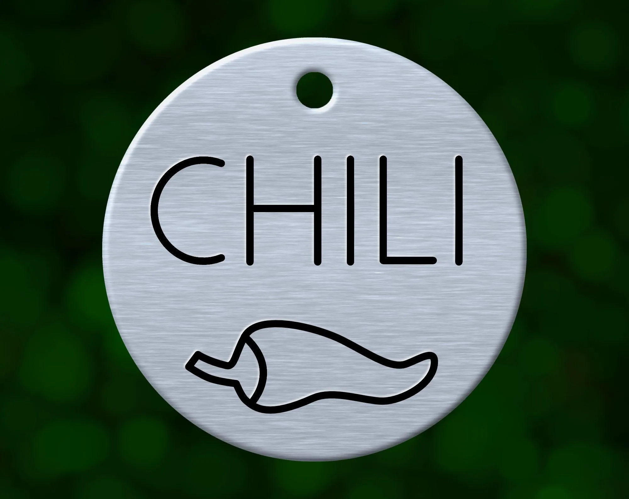 Chili Pepper Dog Tag