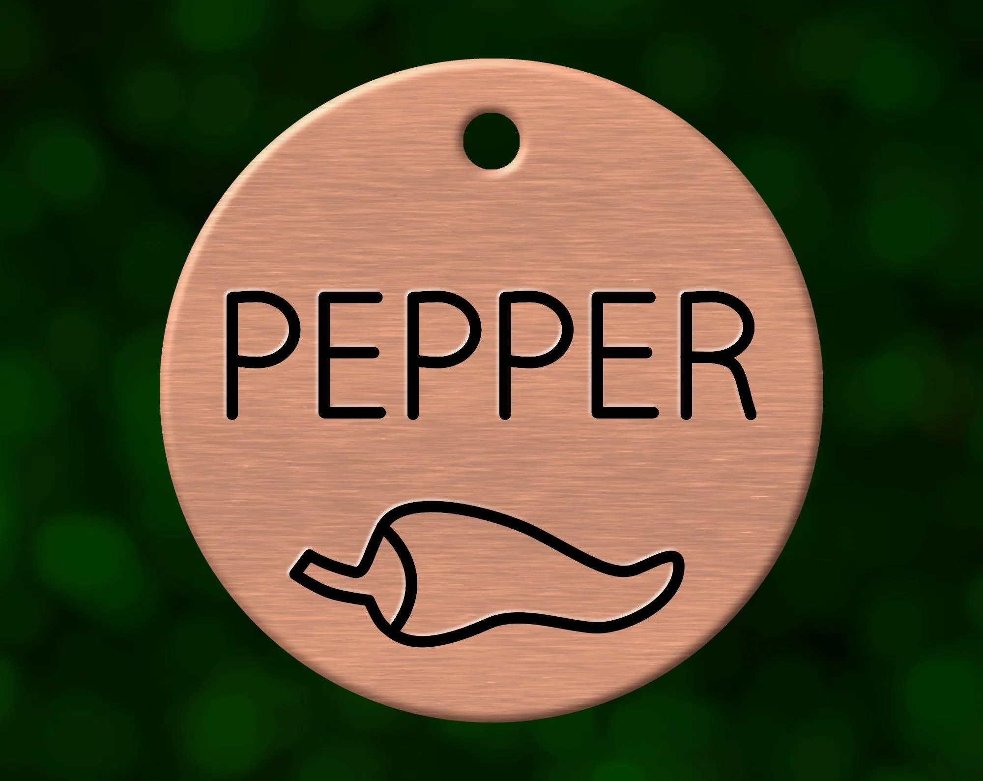 Chili Pepper Dog Tag