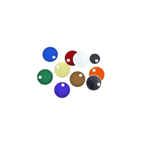 Circle Stamping Blanks - Mixed Color Anodized Aluminum - 12.7mm - 50 Tags - MT079