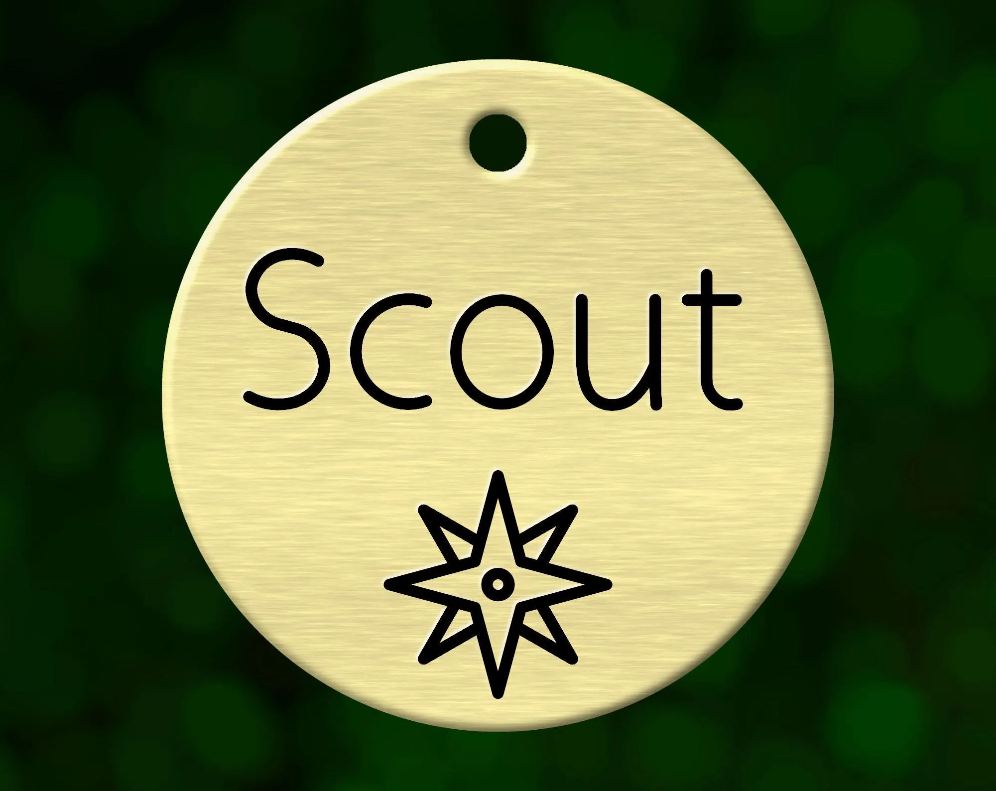 Compass Dog Tag