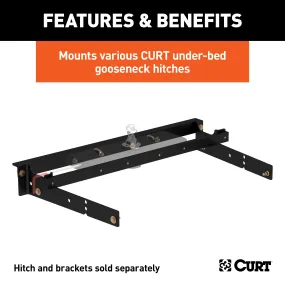 CURT 60631 Under-Bed Gooseneck Installation Brackets; Select Silverado; Sierra C/K