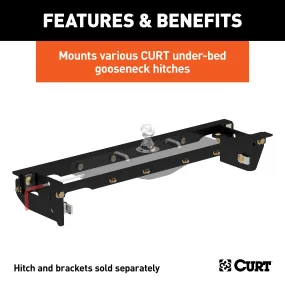 CURT 60645 Double Lock EZr Gooseneck Installation Brackets; Select Ford F-250; F-350