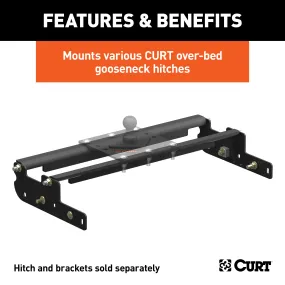 CURT 61332 Over-Bed Gooseneck Installation Brackets; Select Ford F-250; F-350; F-450