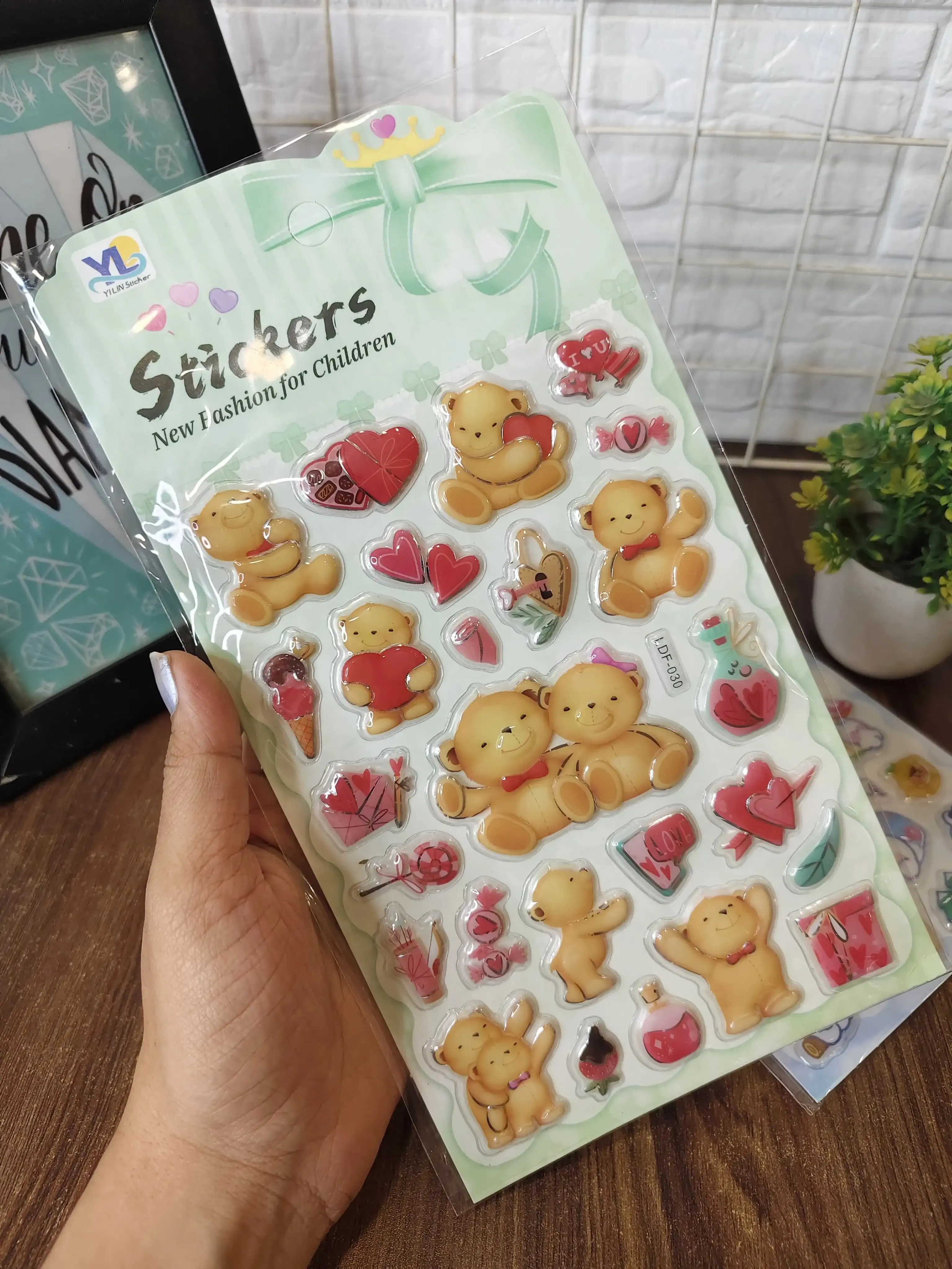 Cute 3d sticker sheets