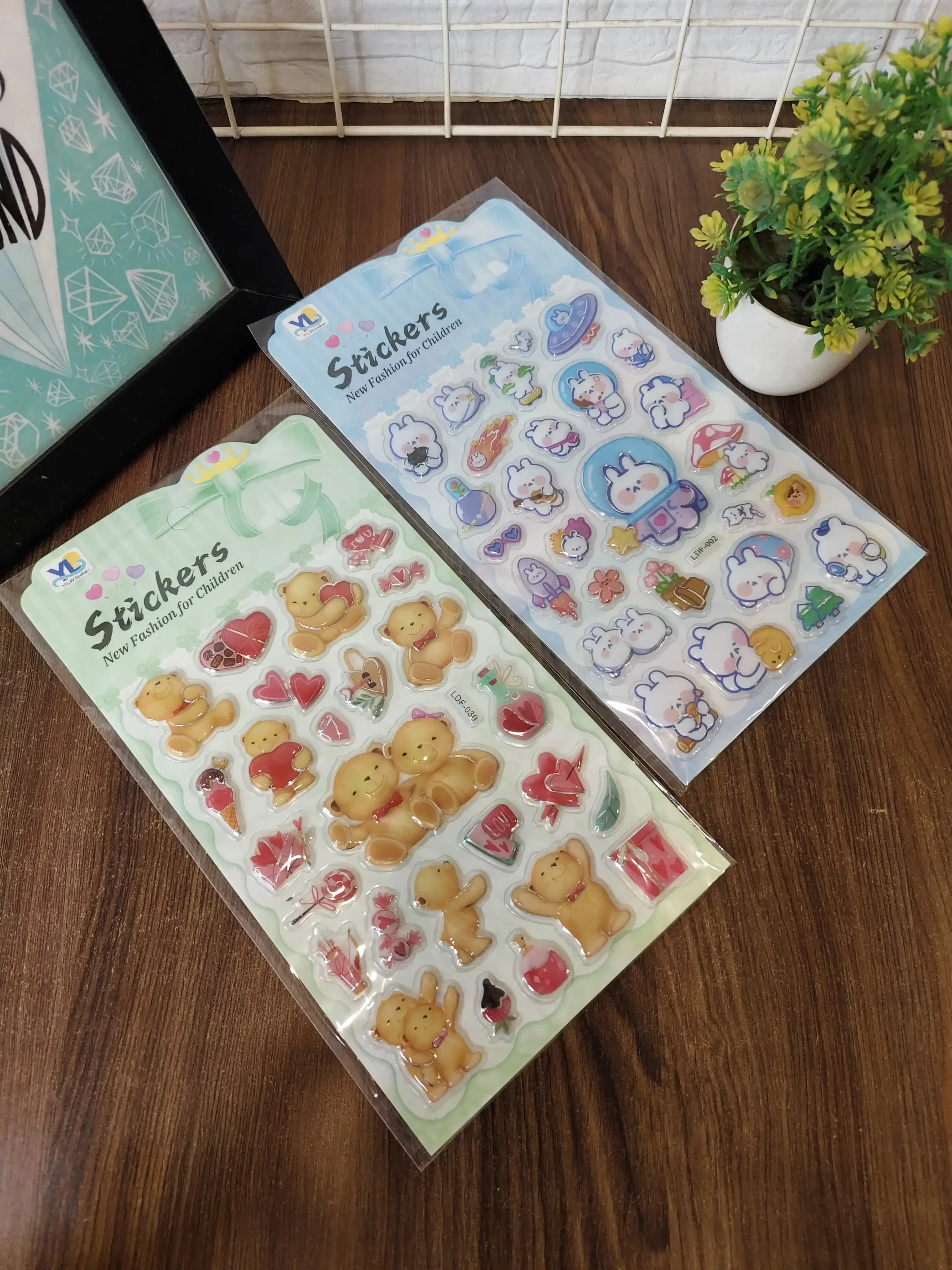 Cute 3d sticker sheets