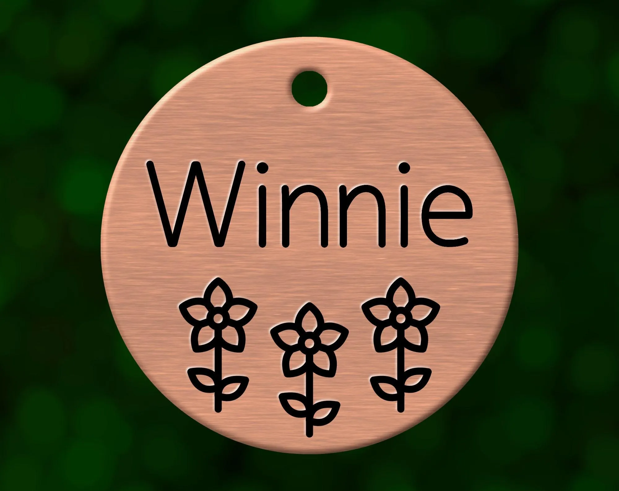 Daisy Garden Dog Tag