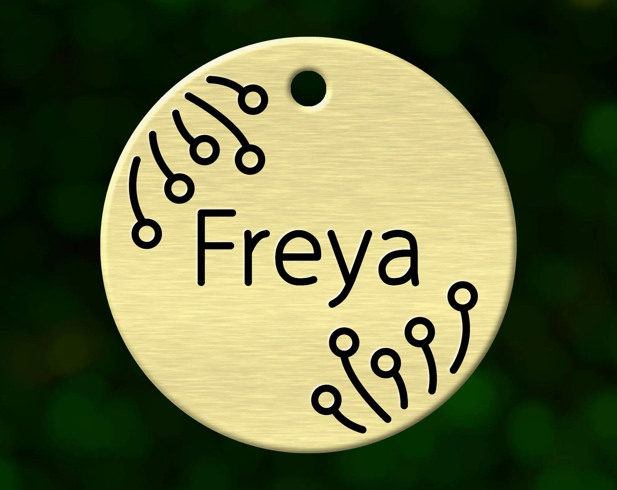 Dandelion Dog Tag