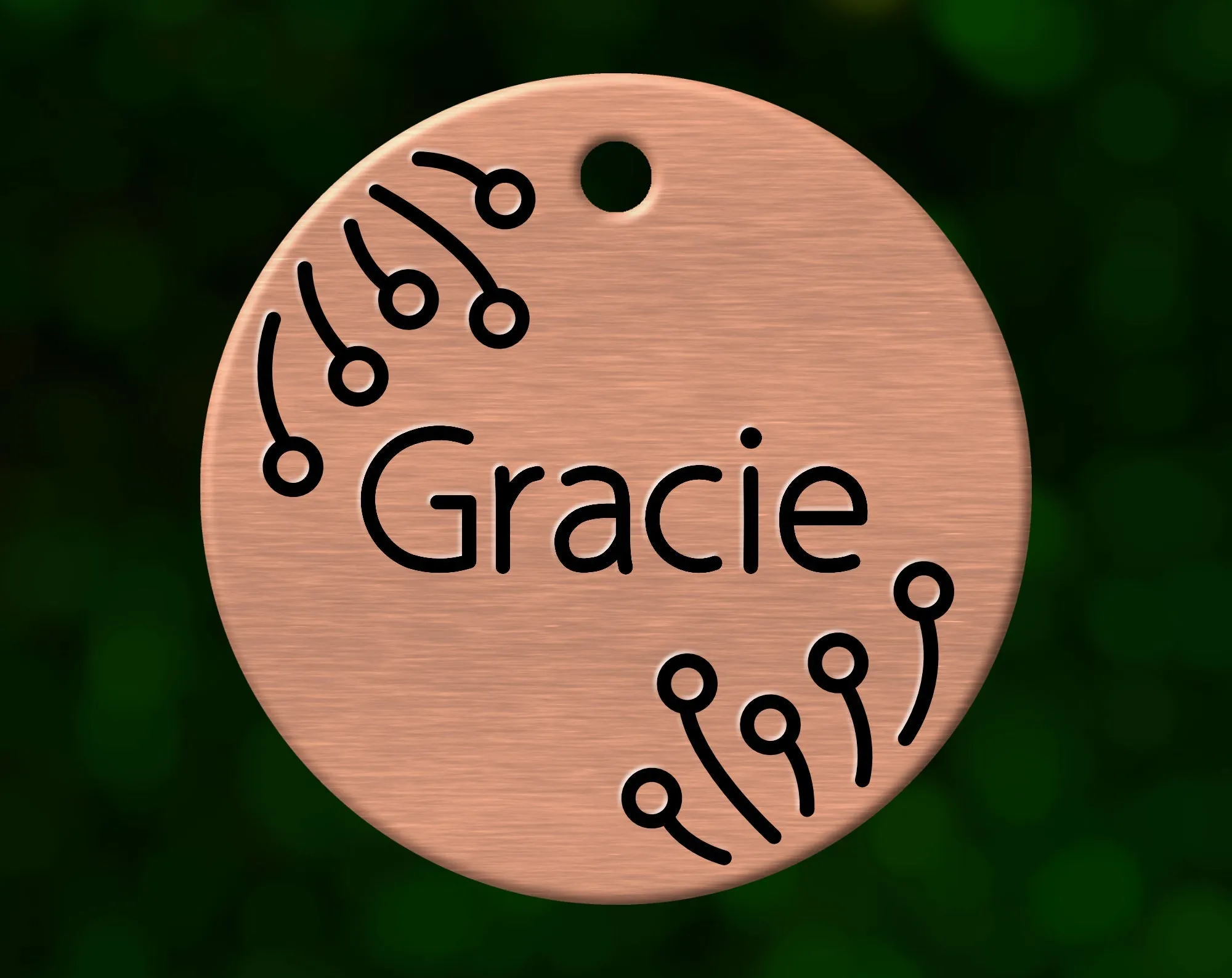 Dandelion Dog Tag