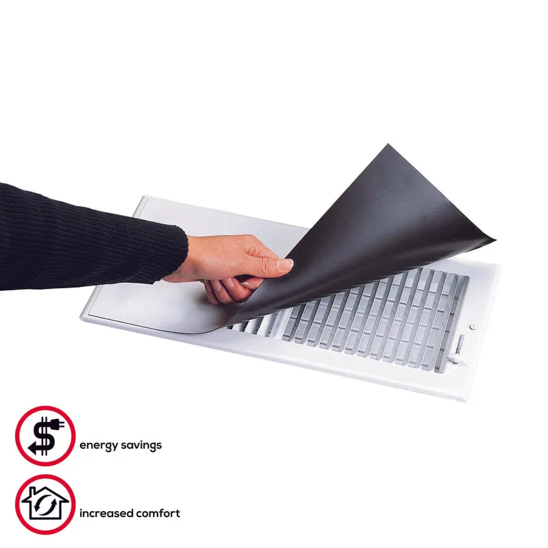 Deflect-O Jordan 15 in. H X 8 in. W 1-Way White ABS Plastic Magnetic Vent Cover