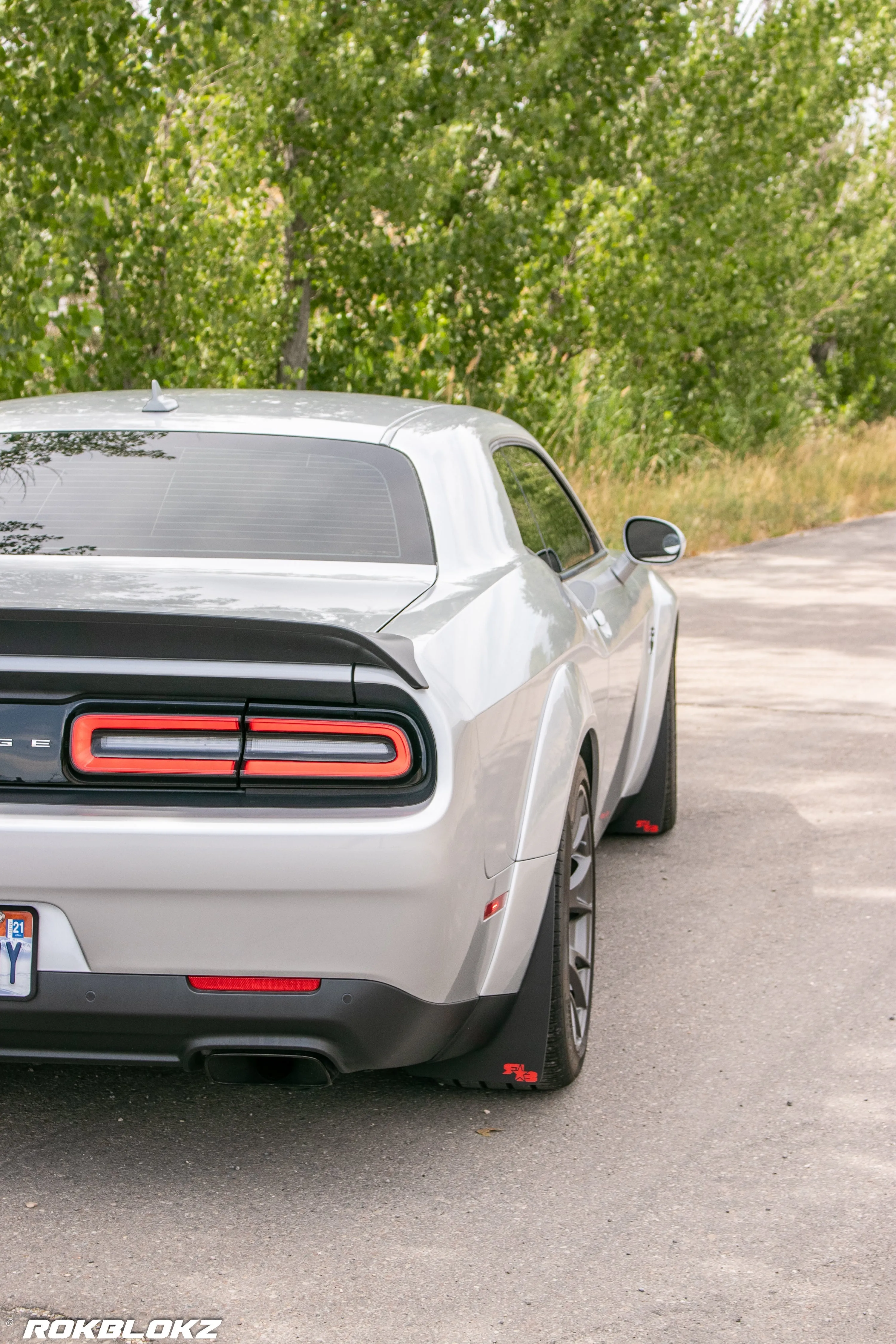 Dodge Challenger SRT Demon 170 2018-2023 Rally Style Mud Flaps