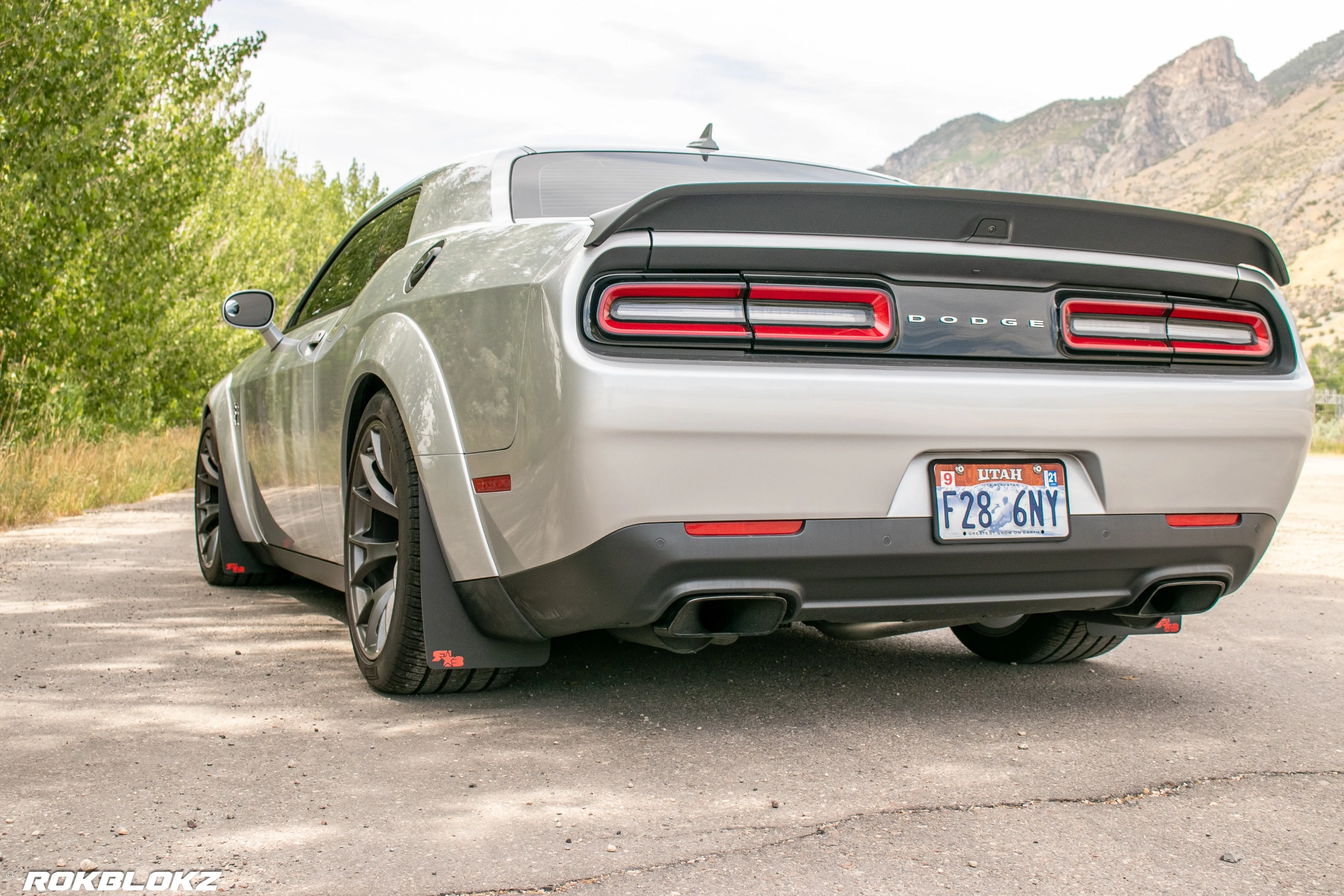 Dodge Challenger SRT Demon 170 2018-2023 Rally Style Mud Flaps