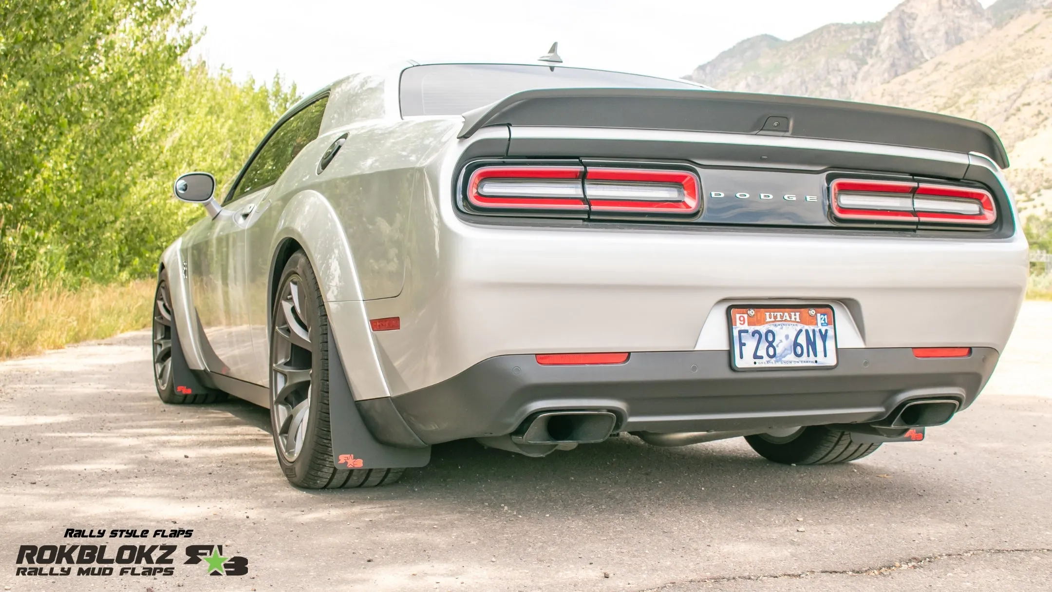 Dodge Challenger Widebody 2018-2023 Rally Mud Flaps