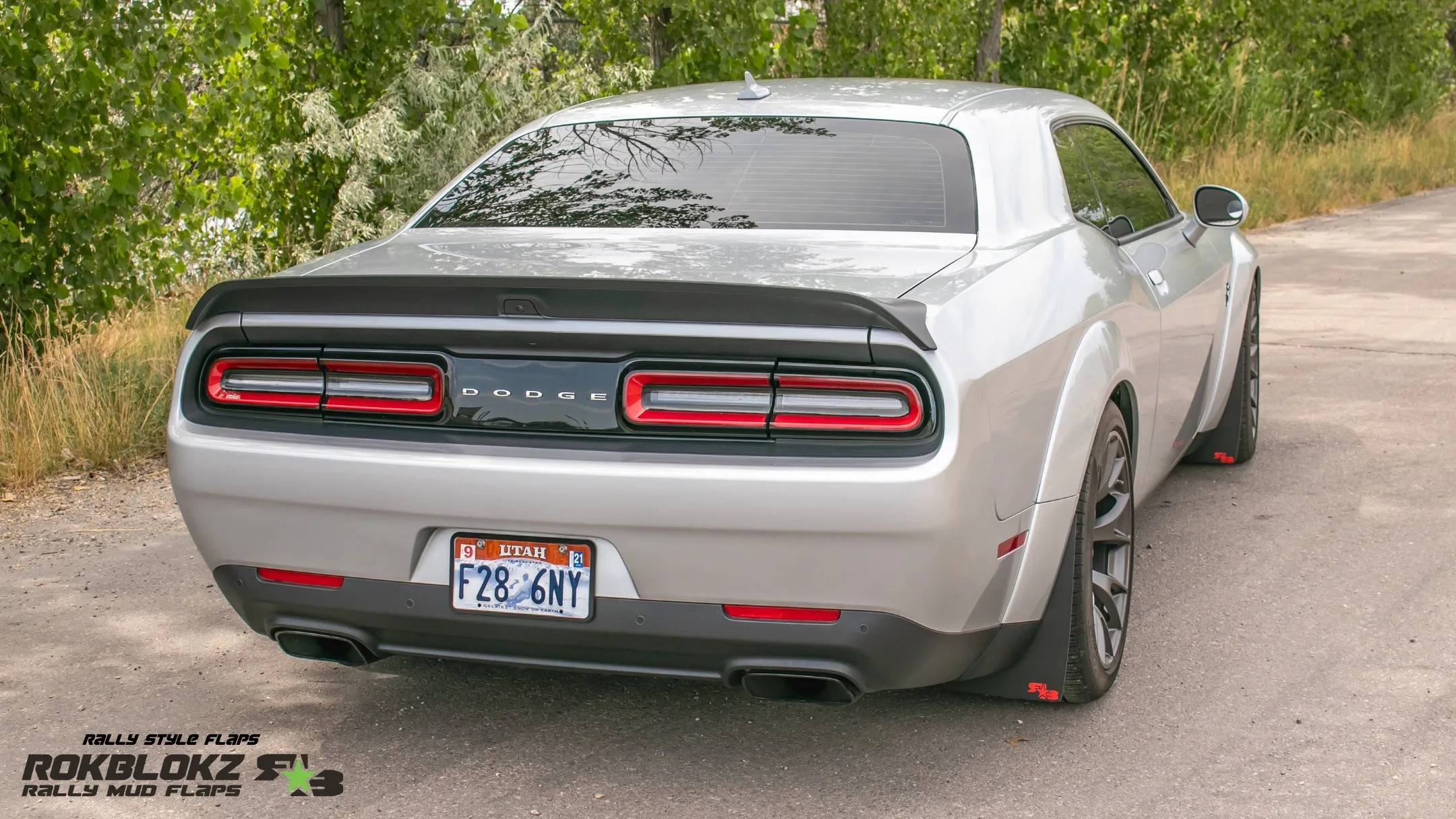 Dodge Challenger Widebody 2018-2023 Rally Mud Flaps