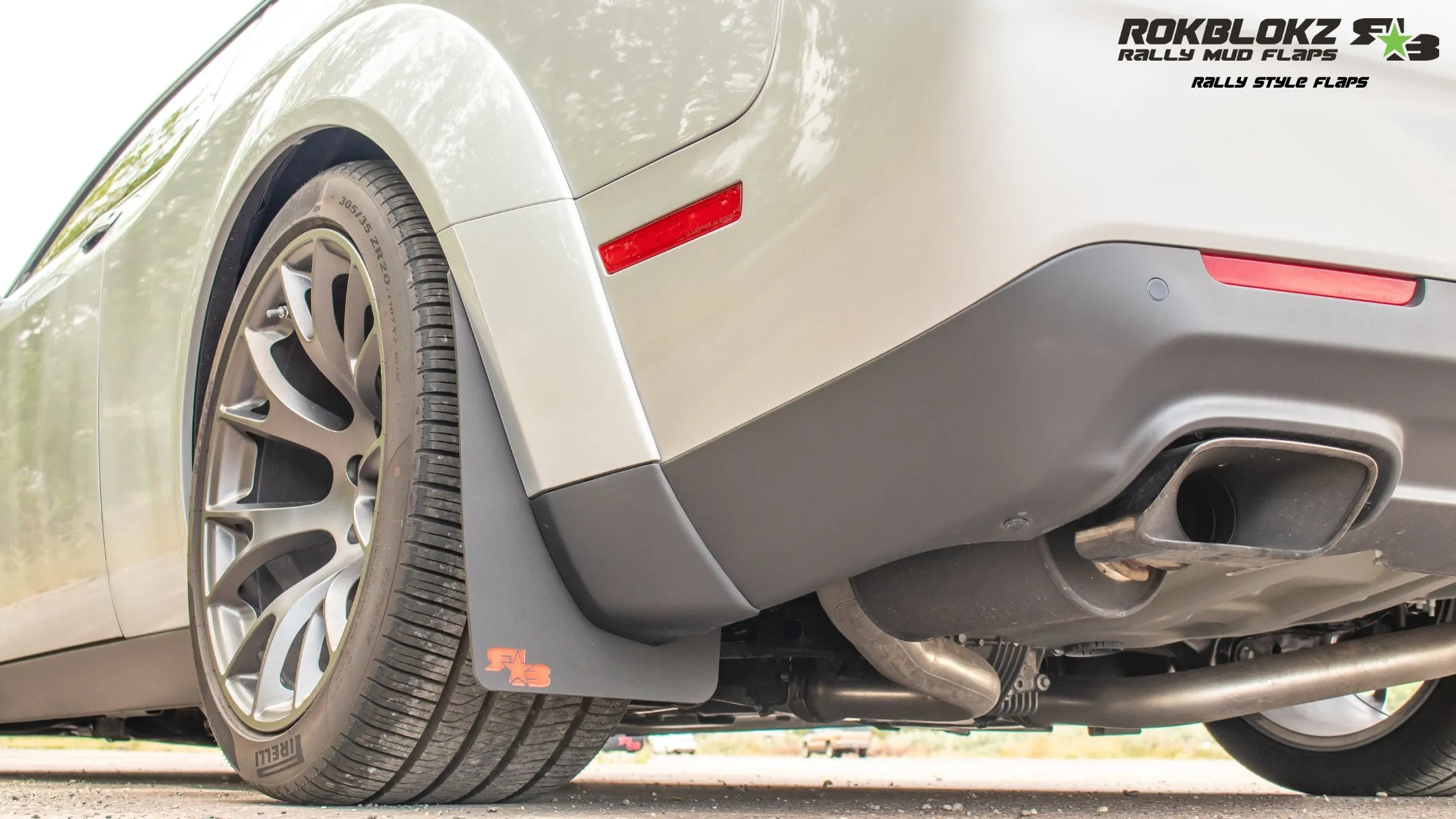 Dodge Challenger Widebody 2018-2023 Rally Mud Flaps