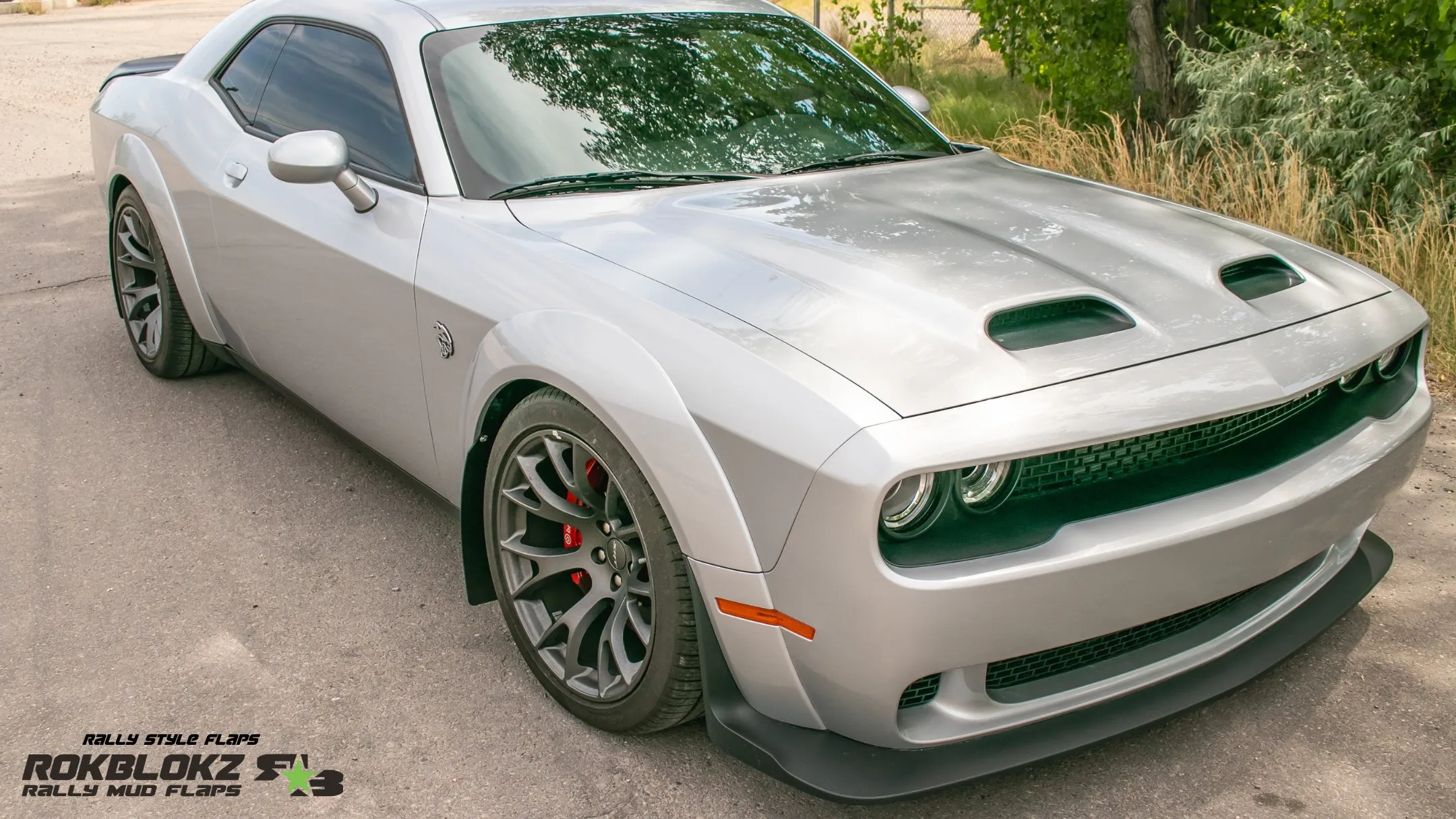 Dodge Challenger Widebody 2018-2023 Rally Mud Flaps