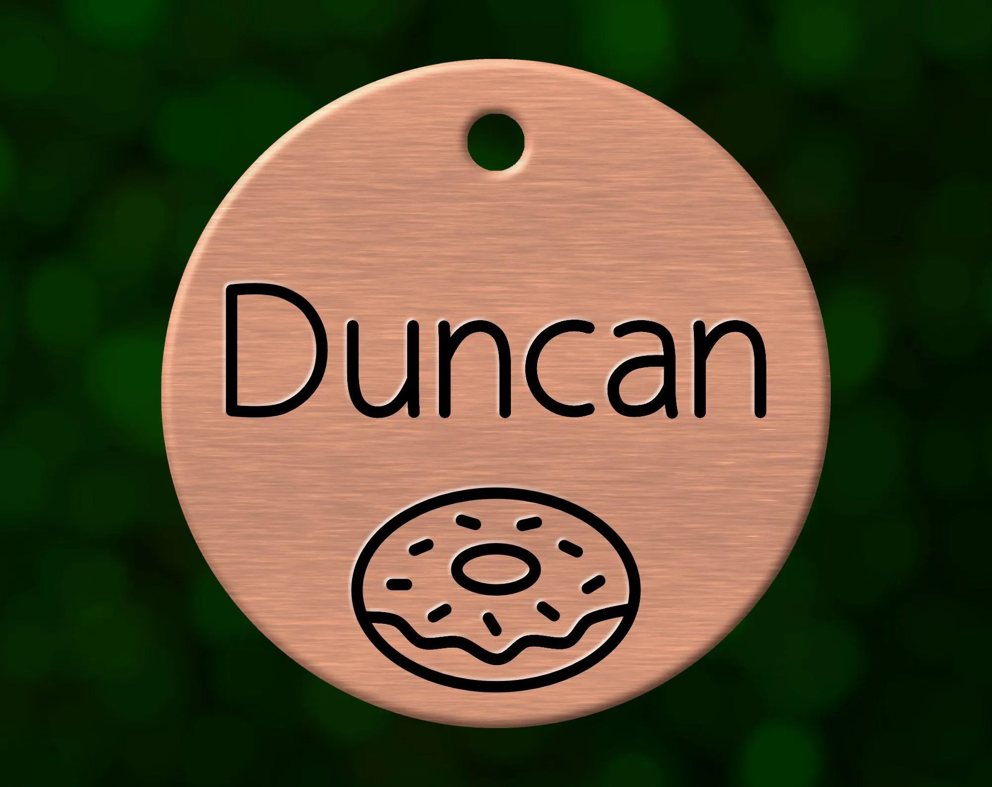 Donut Dog Tag