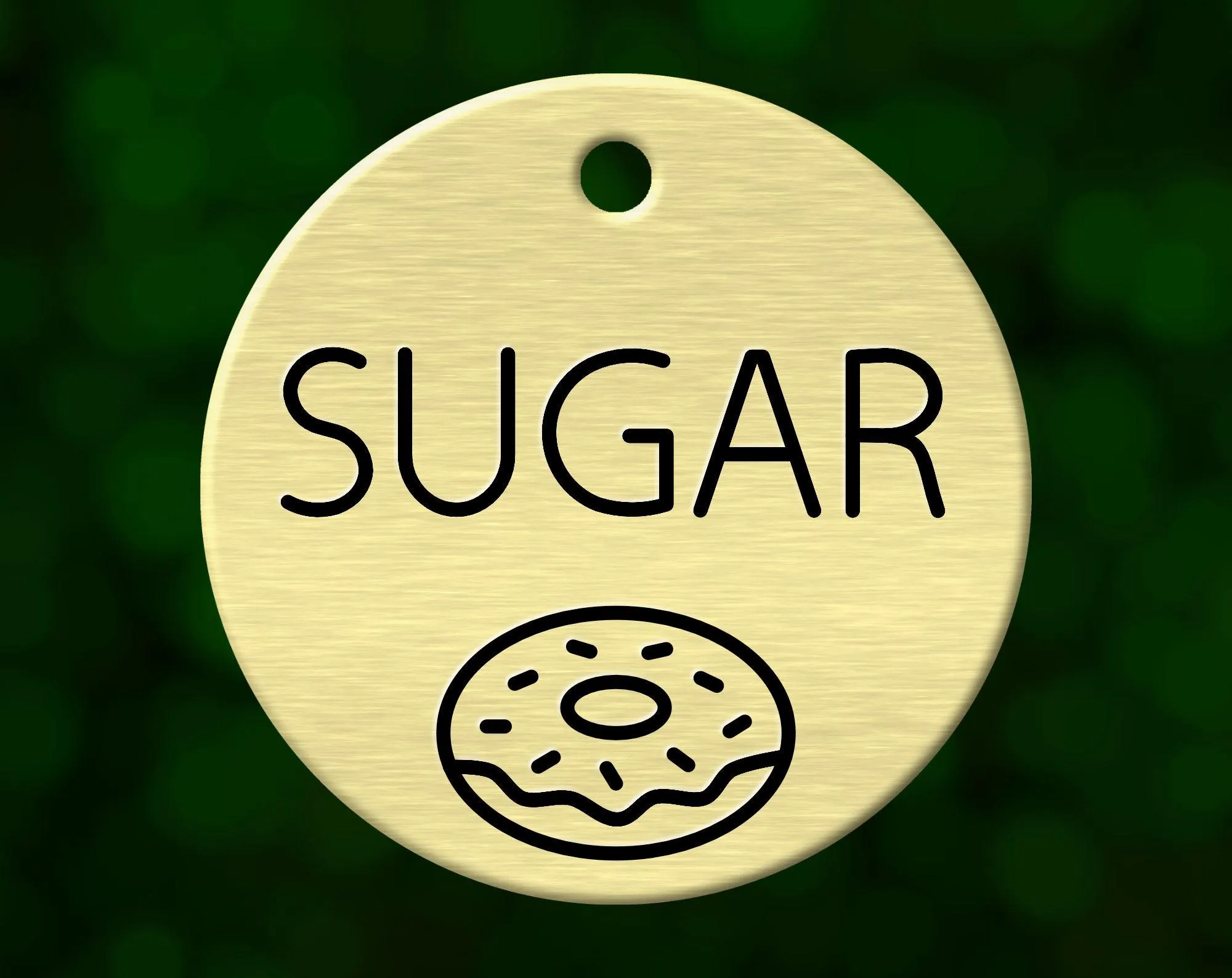 Donut Dog Tag