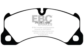 EBC 10  Porsche Cayenne 3.0 Supercharged Hybrid Bluestuff Front Brake Pads
