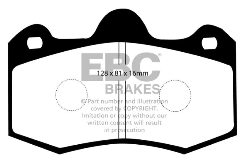 EBC 11  Mclaren MP4-12C 3.8 Twin Turbo Bluestuff Rear Brake Pads